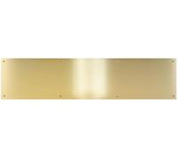 Don-Jo CPG Products - Metal Kick Plate, 6-inch Height, 3/64-inch Thick - Choose The Width for Your Door (Brass Tone (BT), 6'' X 28''), 90-6''KP