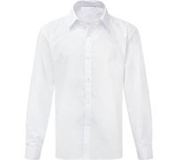 DON Last Man Stands Boys School Shirt Long Sleeve Twin Pack White 17-18 Years (15.5" Collar)