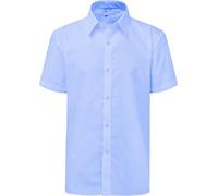 Don Last Man Stands Boys Short Sleeve Shirt Sky Blue 16" Collar