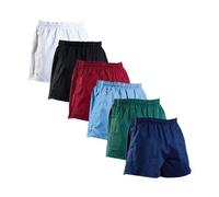DON LAST MAN STANDS Mens Rugby Shorts Cotton Gym Leisure Fitness Training Active Wear (Maroon, 24")
