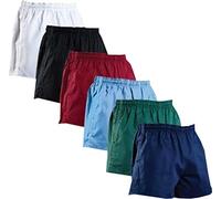 DON LAST MAN STANDS Mens Rugby Shorts Cotton Gym Leisure Fitness Training Active Wear (Navy, 34")