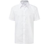 DON Last Man Stands Mens Short Sleeve Shirt White 17" Collar