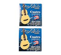 Don Pablo Cuatro Strings Set (Pack of 2) Steel - Silver Plated Wound Strings - Set de Cuerdas Cuatro Puerto Rico