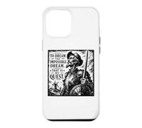 Don Quijote The Impossible Dream Woodcut Black Print Case for iPhone 12 Pro Max