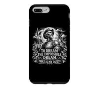 Don Quijote The Impossible Dream Woodcut White Print Case for iPhone 7 Plus/8 Plus
