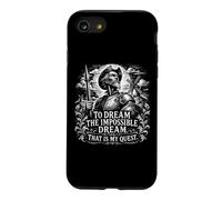 Don Quijote The Impossible Dream Woodcut White Print Case for iPhone SE (2020) / 7/8