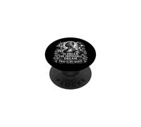 Don Quijote The Impossible Dream Woodcut White Print PopSockets Adhesive PopGrip