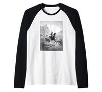 Don Quixote and Sancho Setting Out by Gustave Dore (1863) Raglan Baseball Tee