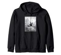 Don Quixote and Sancho Setting Out by Gustave Dore (1863) Zip Hoodie