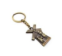 Don Quixote Keychain, Don Quixote by La Mancha, Quixote and Sancho Panza Keychain, Windmills, Original for Men and Women