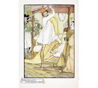 Don Quixote's Extraordinary Battle. After an illustration by Walter Crane for an edition of Don Quixote by Miguel de Cervantes. Poster Print by Ken Welsh (11 x 16)