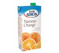 Don Simon No Added Sugar Orange Drink 1L Carton - Pack of 6 | Refreshing Fruit Drink
