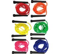 DON Skipping Rope Jumping Fitness Boxercise Plastic Handle Nylon Rope Gym Exercise 3m/10ft Pack of 6
