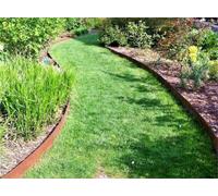 Don Steel Corten Steel Lawn Edging 100 mm High (1 Set / 6 Pcs) Made In Uk