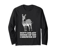 Don’t Ask Any More of Me - Spoonie Zebra Advocacy Design Long Sleeve T-Shirt