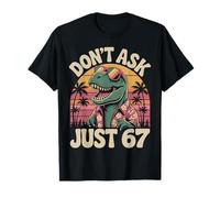 Don’t Ask Just 67 Funny Meme Vintage T-Rex Design Kids T-Shirt