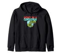 Don’t Be Cuntasaur Fun Dinosaur Coworker, Cool Retro Style Zip Hoodie