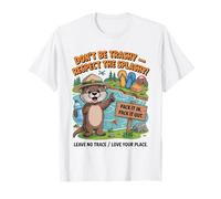 Don’t Be Trashy - Respect the Splashy Funny Otter Tidy Up T-Shirt