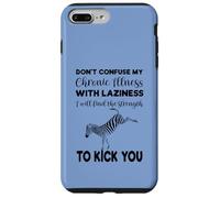 Don’t Confuse My Chronic Illness With Laziness Spoonie Zebra Case for iPhone 7 Plus/8 Plus