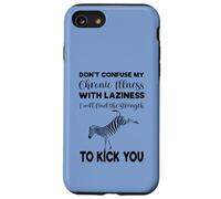 Don’t Confuse My Chronic Illness With Laziness Spoonie Zebra Case for iPhone SE (2020) / 7/8