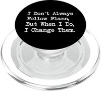 Don’t Follow Plans Change Them Funny Woodworking Quote PopSockets PopGrip for MagSafe