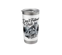 Don´t Follow The Pack Lead It Wolf Stainless Steel Insulated Tumbler