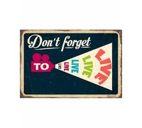 Don¡¯T Forget To Live Poster Wall Decor Poster Wall Art Decor Metal Sign Poster 8X12 Inches