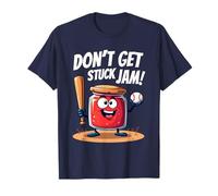 Don’t Get Stuck in Jam Baseball Jam Jar Funny Graphic T-Shirt