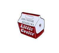 Don’t Hate Me Because I’m A Little Cooler Enamel Pin, Cooler Pun Pins Brooch, Funny Confident Expression Lapel Badges, Funny Gift For Introvert Friend Humorous Person Girl Women, Socially Awkward