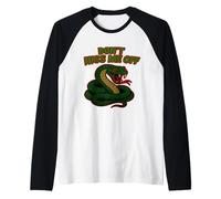 Don’t Hiss Me Off Funny Cobra Snake Lover Pun Raglan Baseball Tee