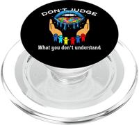 Don’t Judge What You Don’t Understand Autism Puzzle PopSockets PopGrip for MagSafe