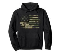 Don’t Let The Hard Days Win American Flag Military Veteran Pullover Hoodie