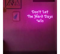 Don’t Let the Hard Days Win Neon Sign Dimmable Inspirational Neon Signs for Wall Decor, Gym Room Art