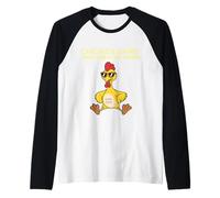 Don’t Look at The Chicken Challenge Mode Activated Raglan Baseball Tee