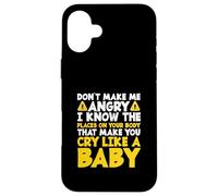 Don’t Make Me Angry Funny Physical Therapist PT Therapy Case for iPhone 16 Plus