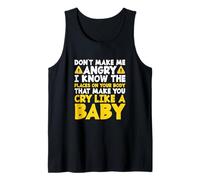 Don’t Make Me Angry Funny Physical Therapist PT Therapy Tank Top