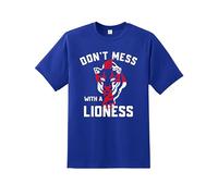 Don’t Mess with A Lioness Girls T-Shirt - Strong & Confident Little Lionesses Tee | Inspirational Empowerment Top | Unisex Top 100% Cotton Gift for Women and Kids Royal
