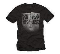 Don´t Open Dead Inside T-Shirt for Men Black Size L