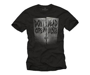 Don´t Open Dead Inside T-Shirt for Men Black Size L