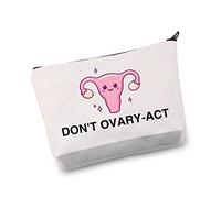 Don’t Ovary Act Tampon Case Makeup Pencil Pouch Makeup Cosmetic Bag Travel Toiletry Bag Gift for Women and Girls (Don’t Ovary Act)
