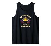 Don’t Overthink It Funny Rave Techno DJ Festival Tank Top