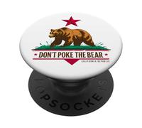 Don’t Poke The Bear California Republic Grizzly Outdoor PopSockets Adhesive PopGrip