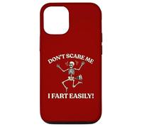 Don’t Scare Me I Fart Easily Skeleton Halloween Gassy Fun Case for iPhone 12/12 Pro