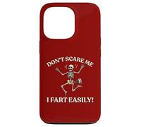 Don’t Scare Me I Fart Easily Skeleton Halloween Gassy Fun Case for iPhone 13 Pro