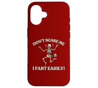 Don’t Scare Me I Fart Easily Skeleton Halloween Gassy Fun Case for iPhone 16