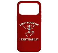 Don’t Scare Me I Fart Easily Skeleton Halloween Gassy Fun Case for iPhone 17 Pro Max