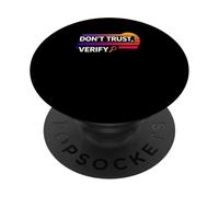 Don´t trust verify truth freedom proof self custody bitcoin PopSockets Adhesive PopGrip
