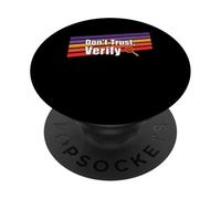Don´t trust verify truth freedom proof self custody bitcoin PopSockets Adhesive PopGrip