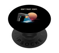Don´t trust verify truth freedom proof self custody bitcoin PopSockets Adhesive PopGrip