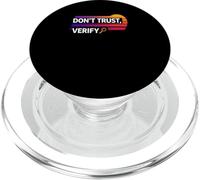 Don´t trust verify truth freedom proof self custody bitcoin PopSockets PopGrip for MagSafe